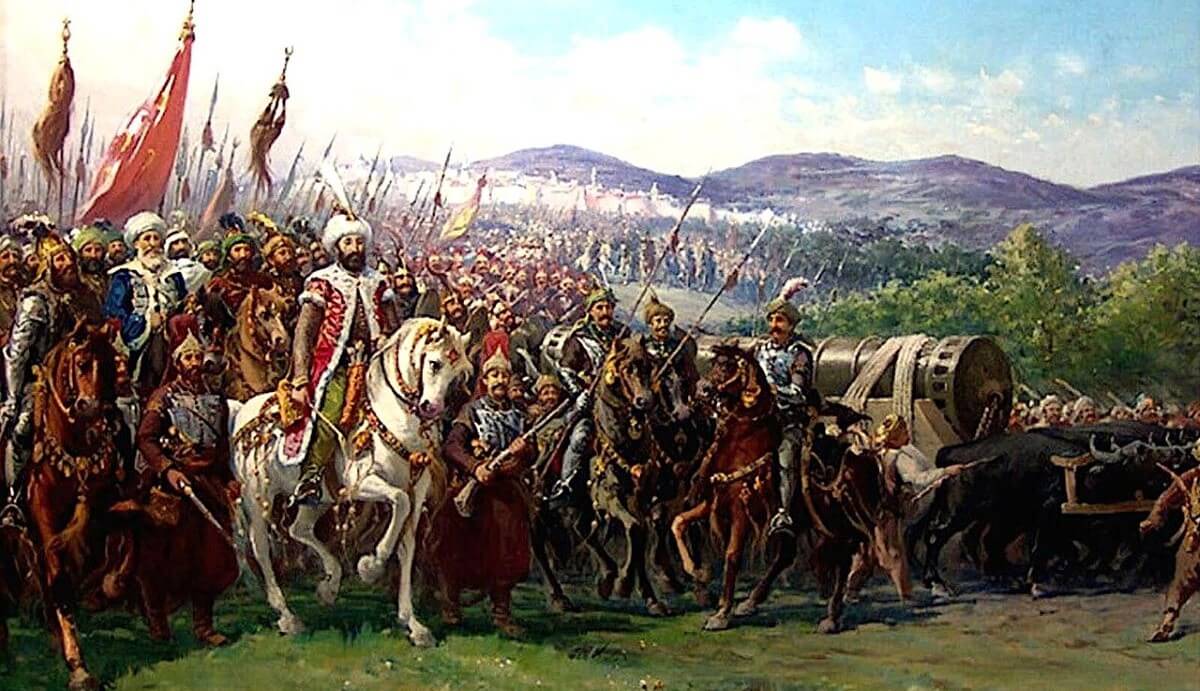 Mehmed II w drodze do Konstantynopola 1453