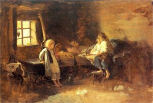 Obraz A. Kotsisa "Matula Pomarli"