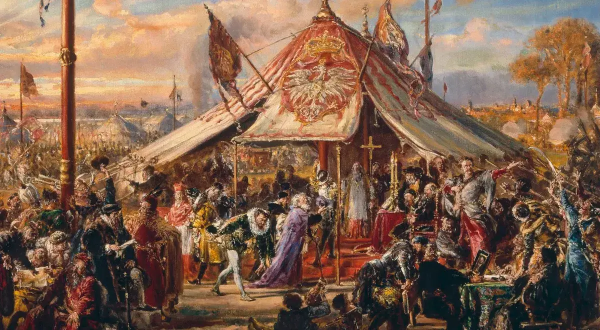 "Potęga Rzeczypospolitej u zenitu". Obraz Jana Matejki