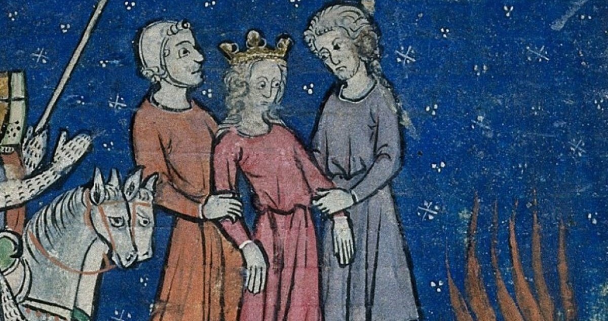 Angielska miniatura z końca XIII stulecia.