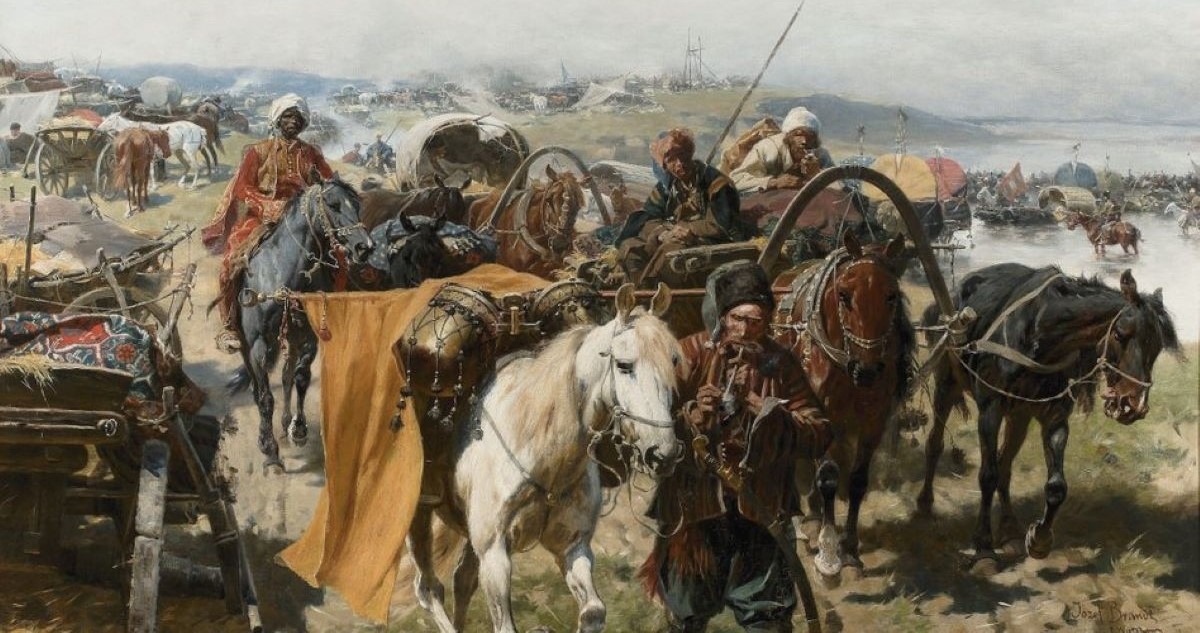 Obraz Józefa Brandta „Obóz Zaporożców” z ok. 1880 r.