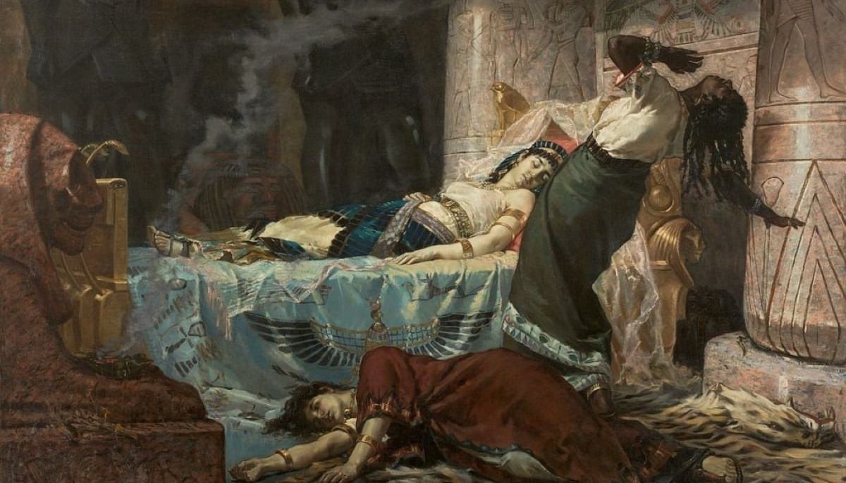 Śmierć Kleopatry. Obraz Juan Luna (domena publiczna)